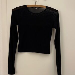Zara black long sleeve shirt M-L
